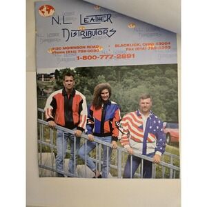 Vintage Leather Distributors Catalog Jackets, Wardrobe And Corvette C4 1990s